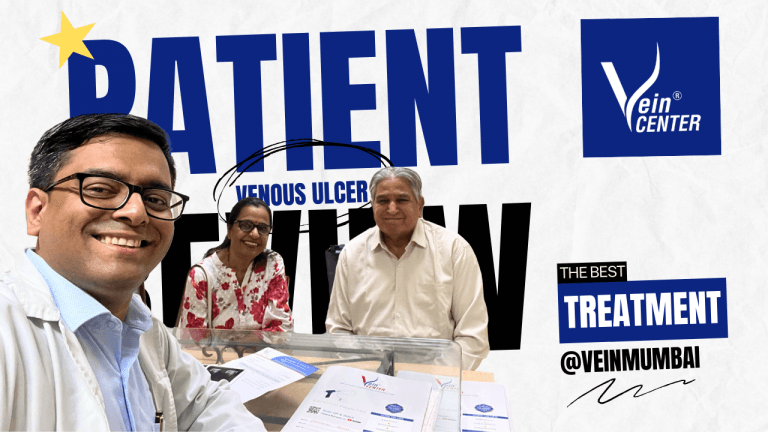 78 year old patient venous ulcer healed. best venous ulcer treatment in mumbai